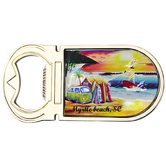 Metal Bottle Opener Magnets 3.5” x 1.7”