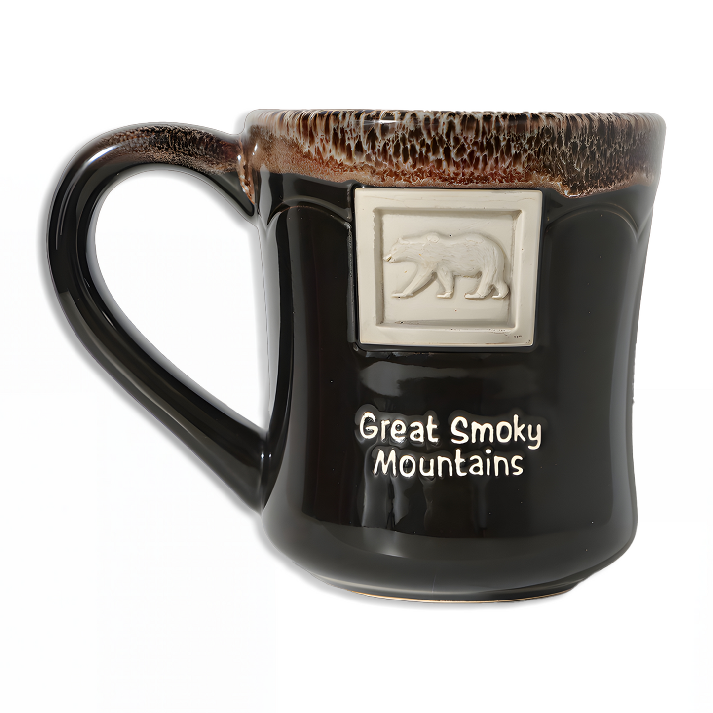 Stoneware Glazed Bear Mug 14 Oz