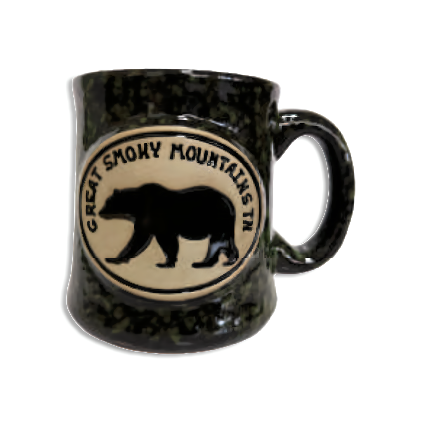 Stone Reactive Glaze Bear Mug  "Great Smoky Moutains" 12 Oz