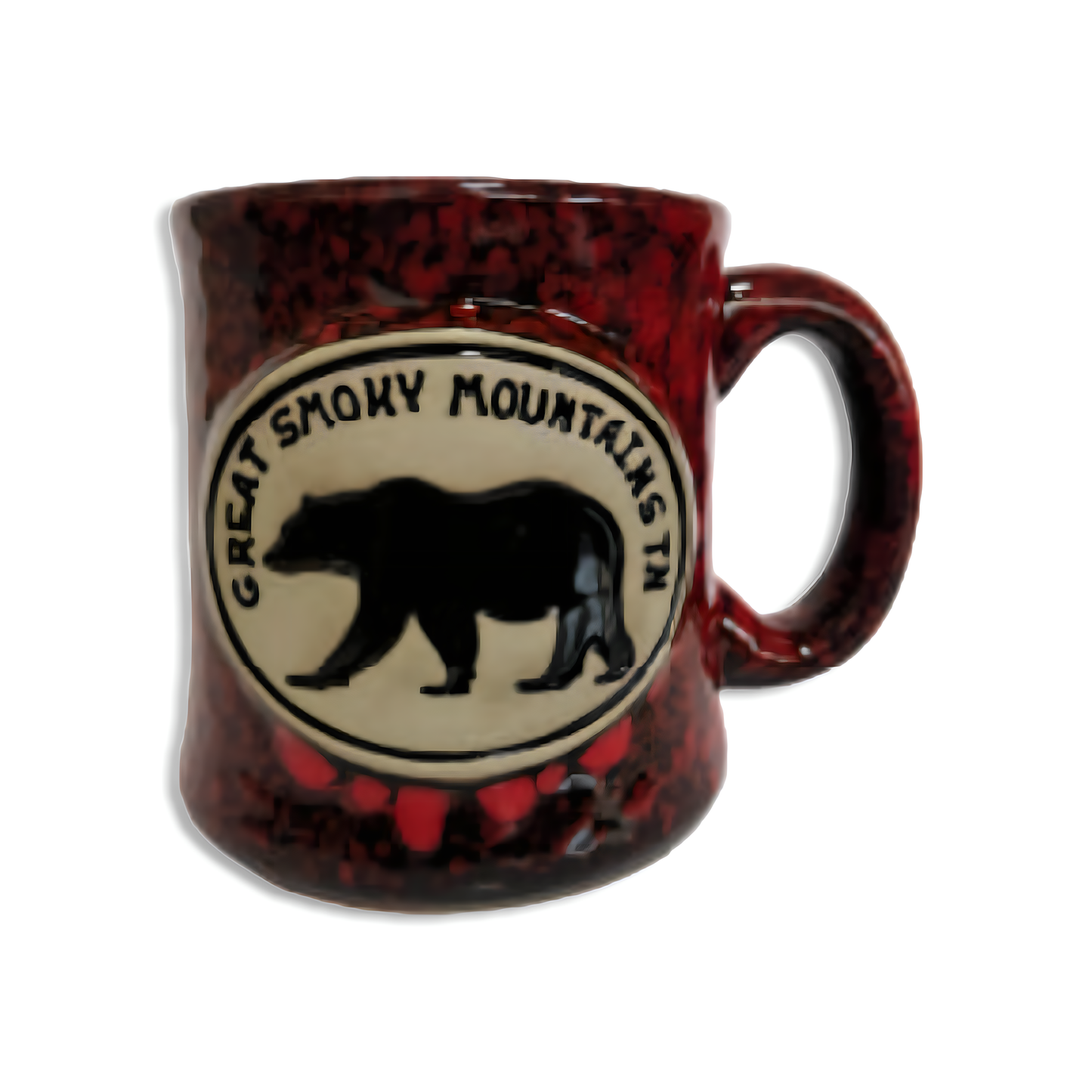 Stone Reactive Glaze Bear Mug  "Great Smoky Moutains" 12 Oz