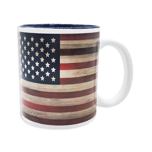 Ceramic American Flag Mug 11 Oz