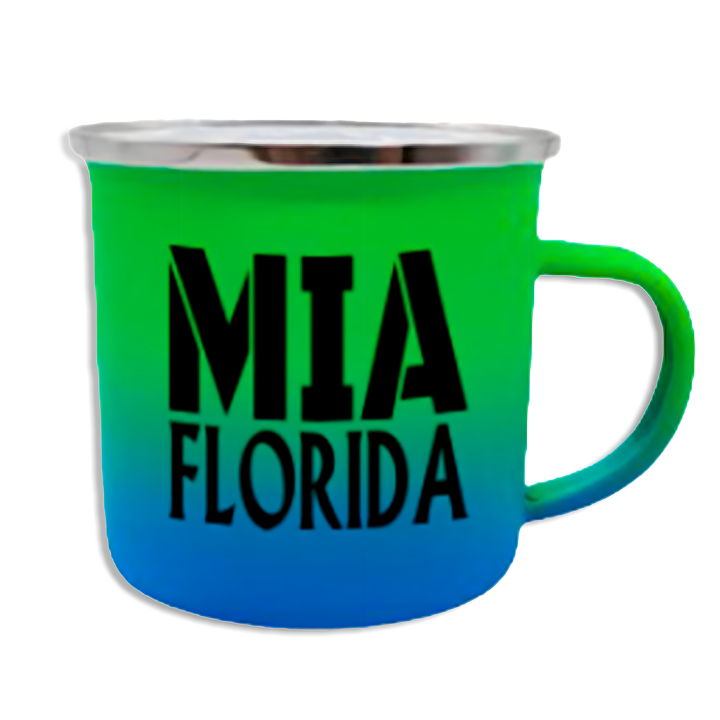 Dip Dyed Enamel Mug 6 Oz