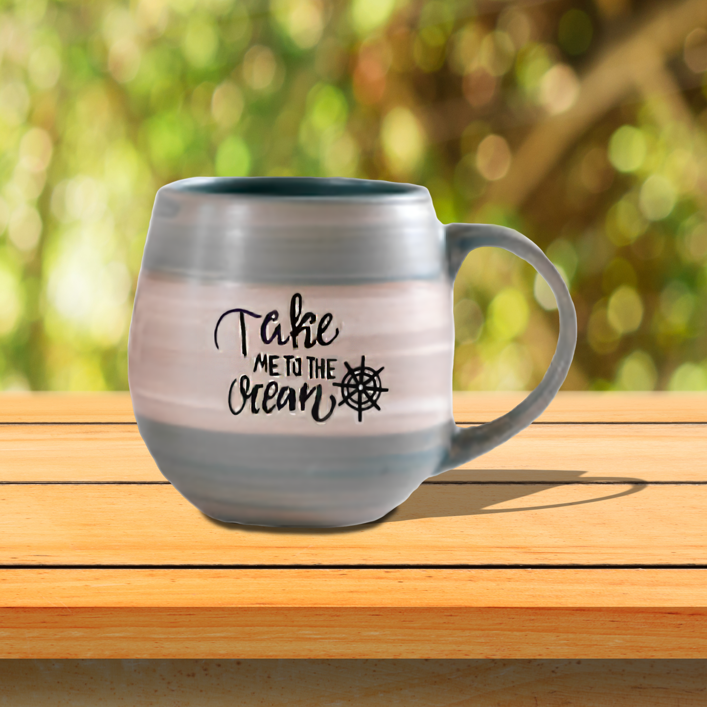 Engraved Ceramic Mug "Take Me To The Ocean" 20 Oz