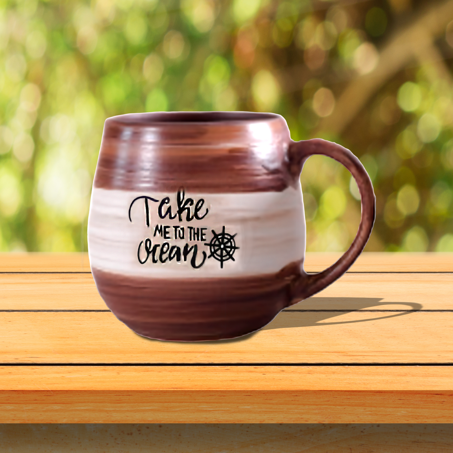 Engraved Ceramic Mug "Take Me To The Ocean" 20 Oz