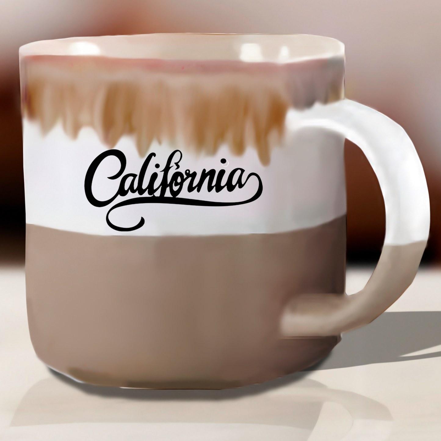 Reactive Glaze Mug "California" 17 OZ