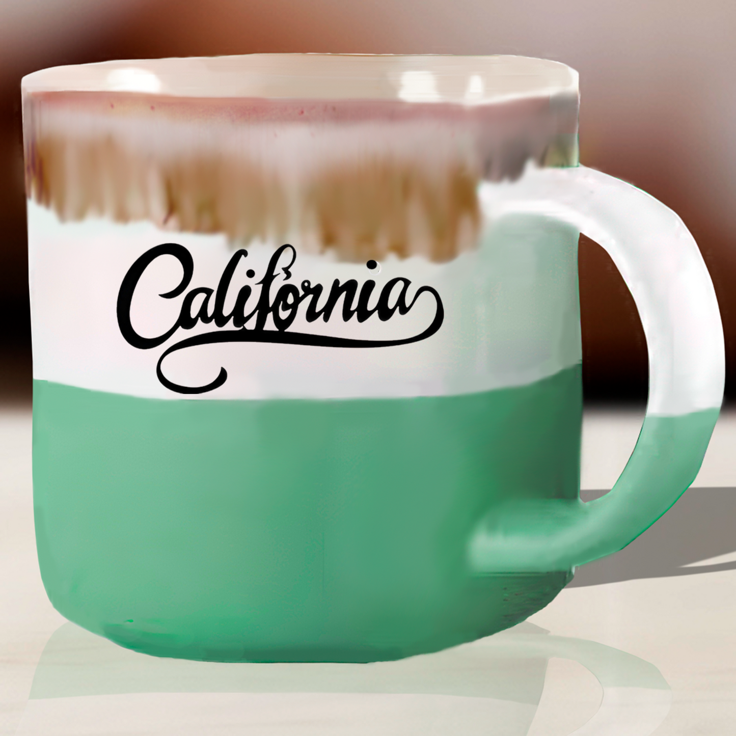 Reactive Glaze Mug "California" 17 OZ