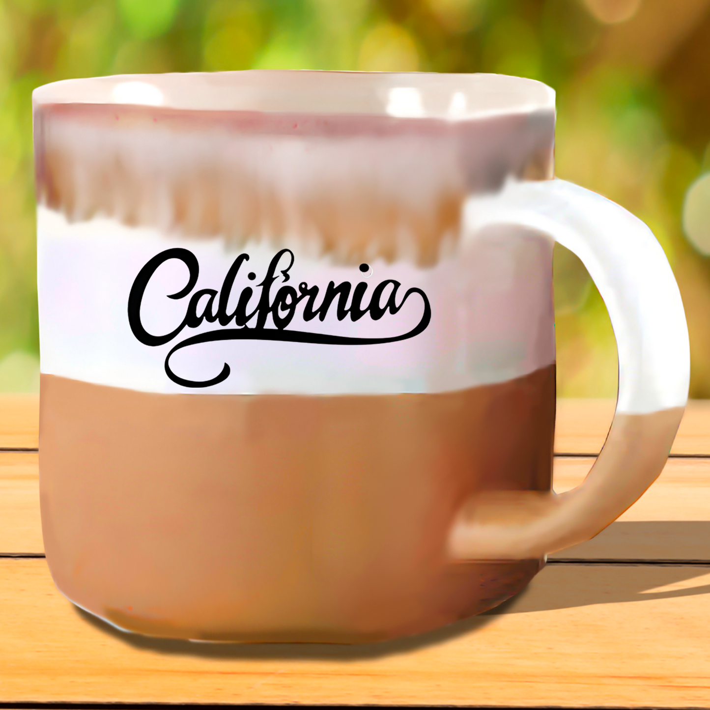 Reactive Glaze Mug "California" 17 OZ