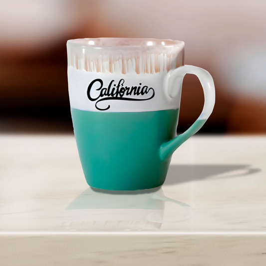 Reactive Glazed Mug "California" 17 Oz