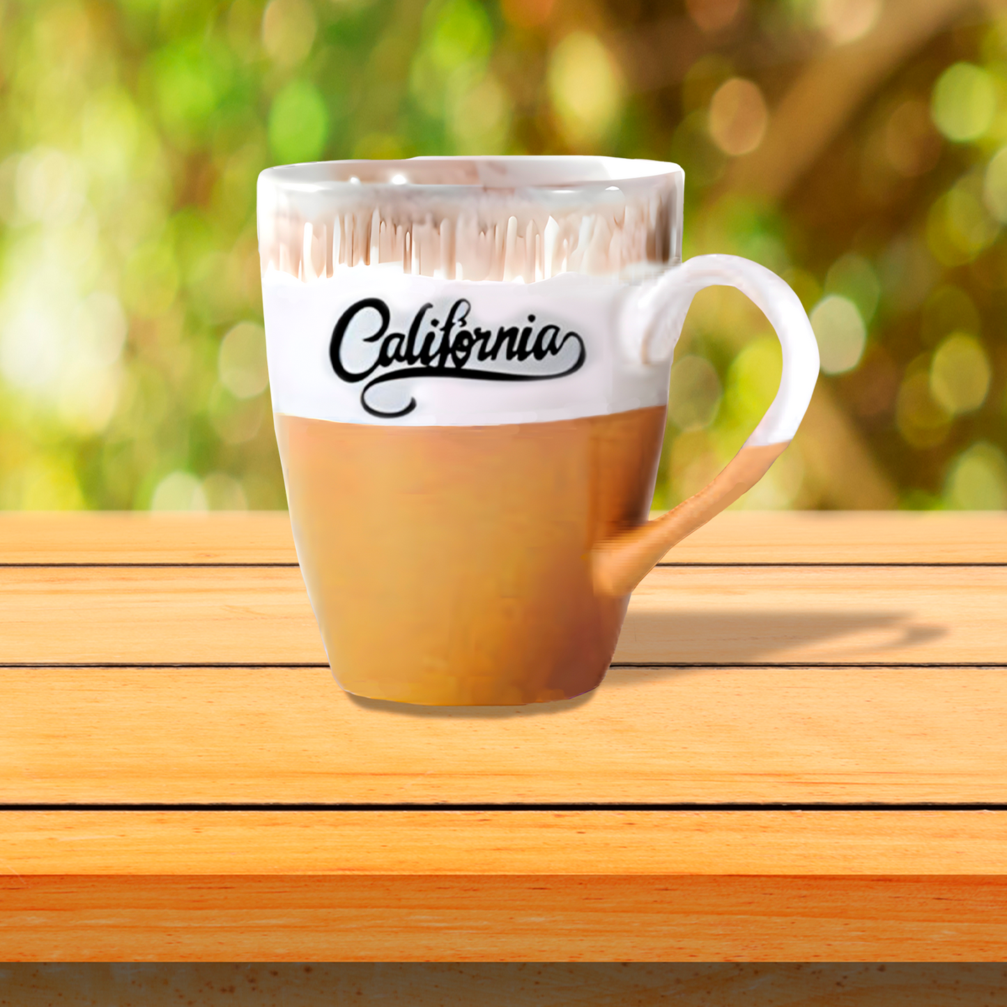 Reactive Glazed Mug "California" 17 Oz