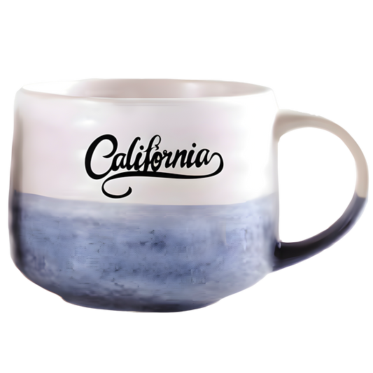 Reactive Glaze Soup Mug "California" 22 Oz