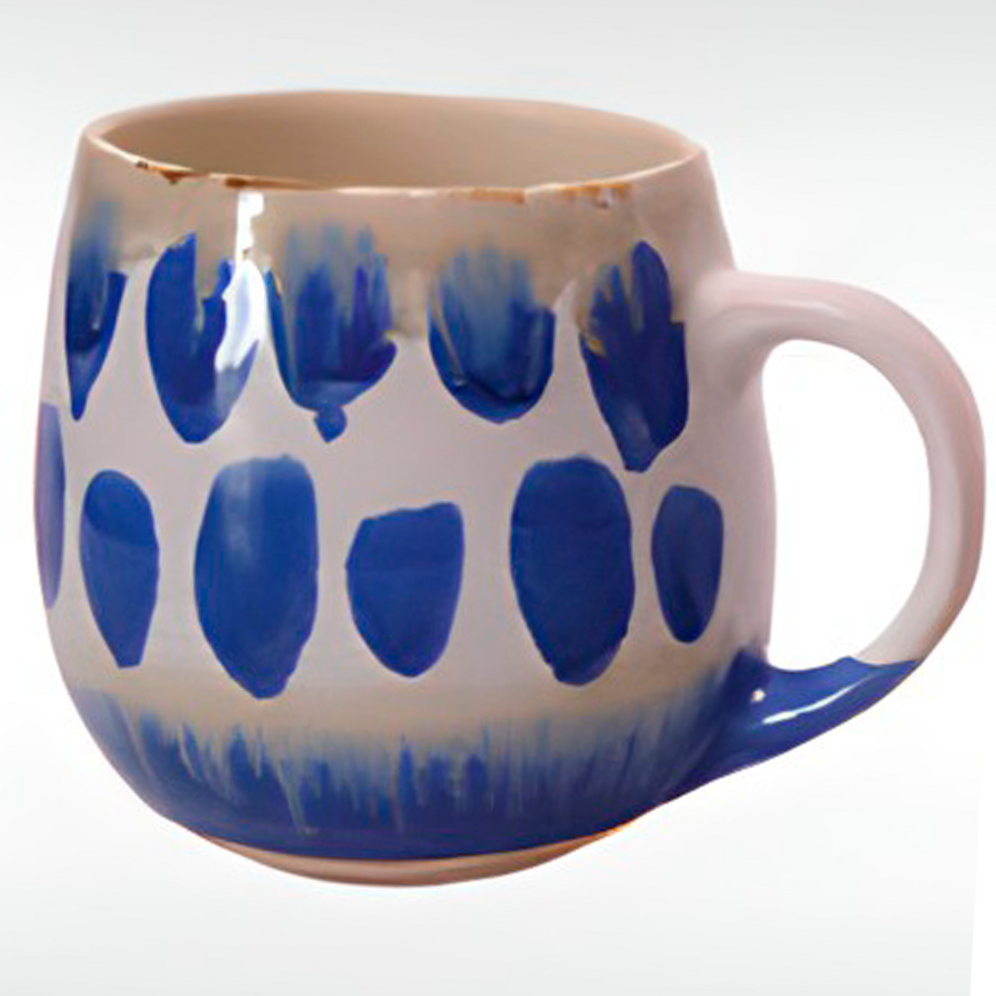 Reactive Glazed Mug “Pastel Petals” 22 Oz