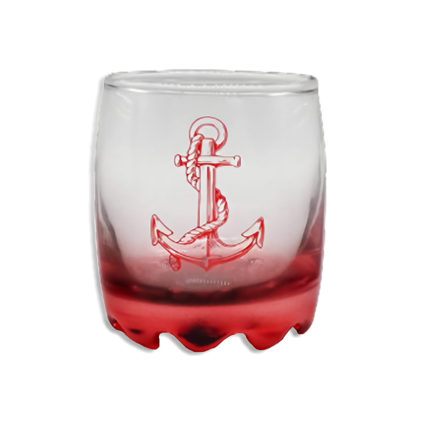 Engraved Anchor Shot Glass 2 Oz