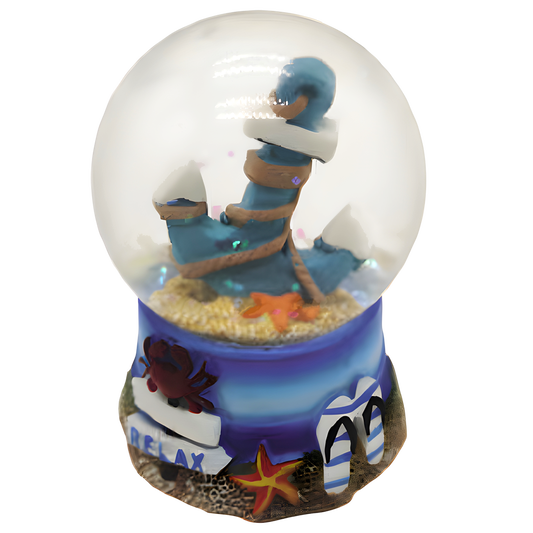 Resin Snow Globe 45mm Beach Themes